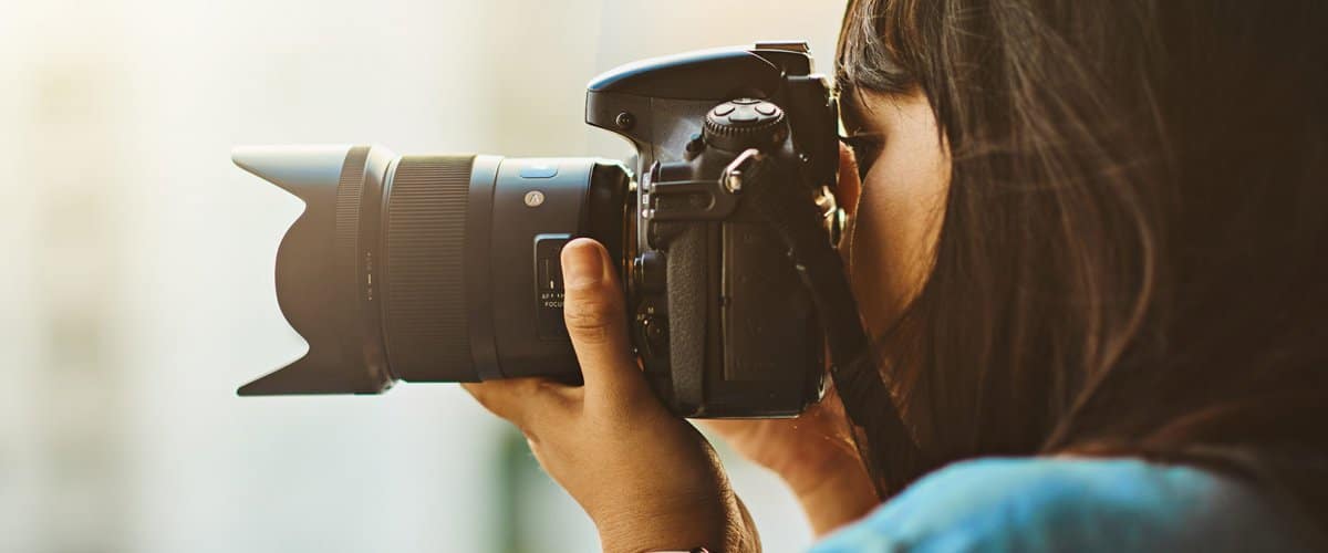 Woman taking a picture